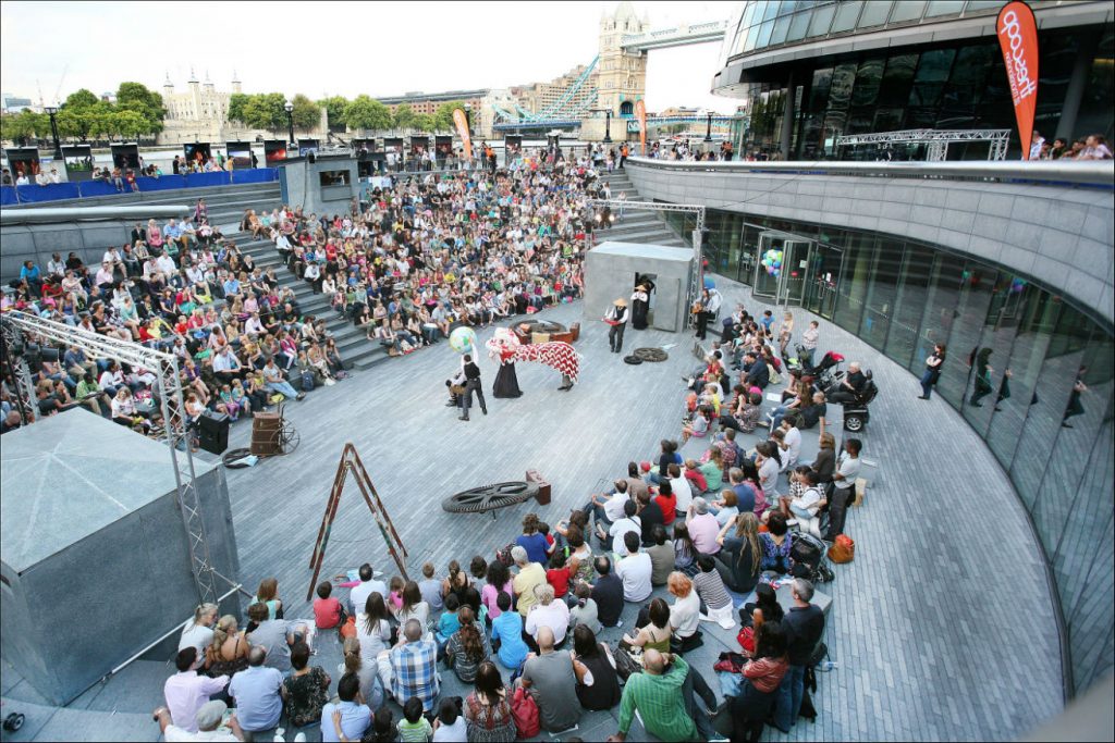 Free open-air theatre at The Scoop