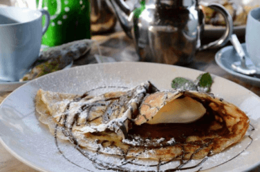 A crepe at the Belgian Brasserie Colliers Wood